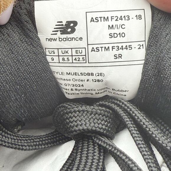 New Balance Mens CT Elite Lite SD Work Sneakers US 9 Wide Black Suede EUC - Picture 12 of 14